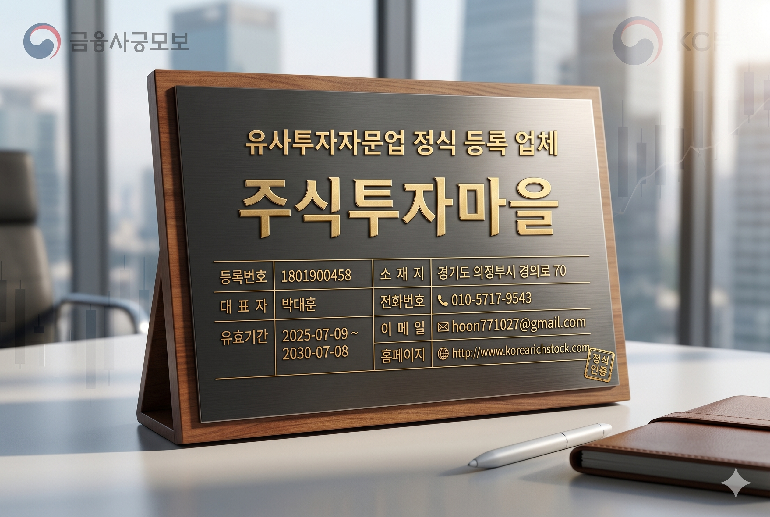 유사투자자문업 등록증